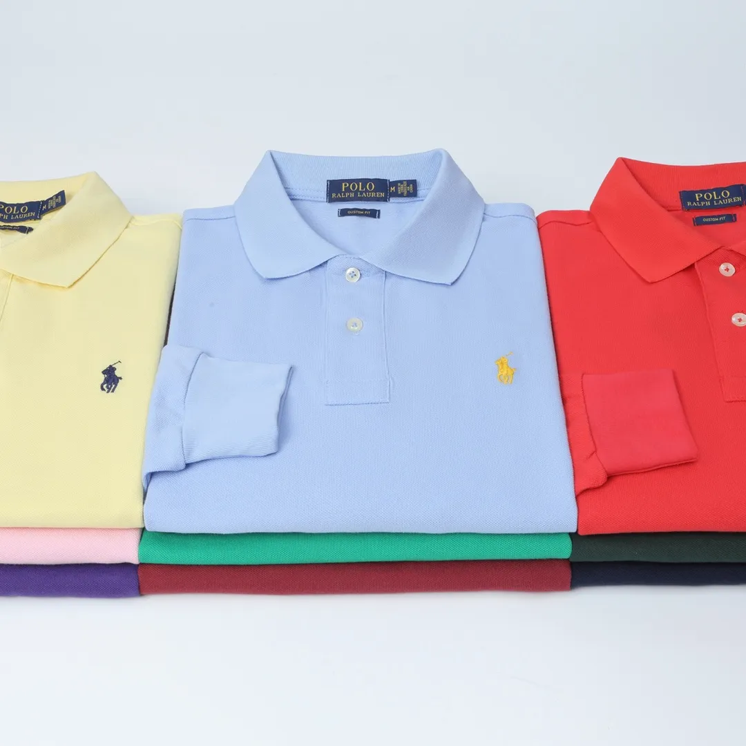 P190 Ralph Lauren polo pony logo long-sleeved polo shirt Item number: 9921 Color chart